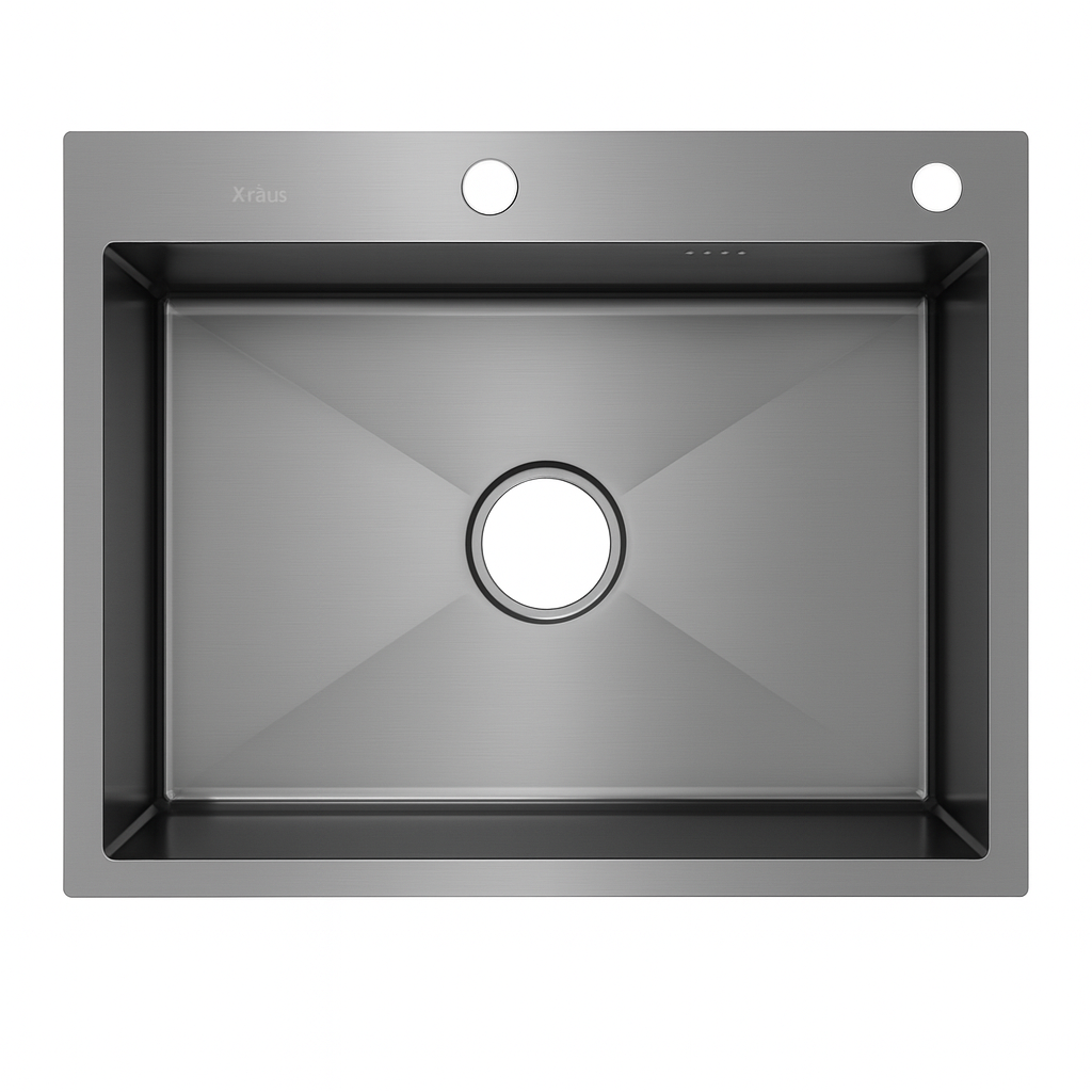 LAVATRASTOS  – ACERO INOXIDABLE DE SOBREPONER | Amplio, Moderno y Extra Resistente