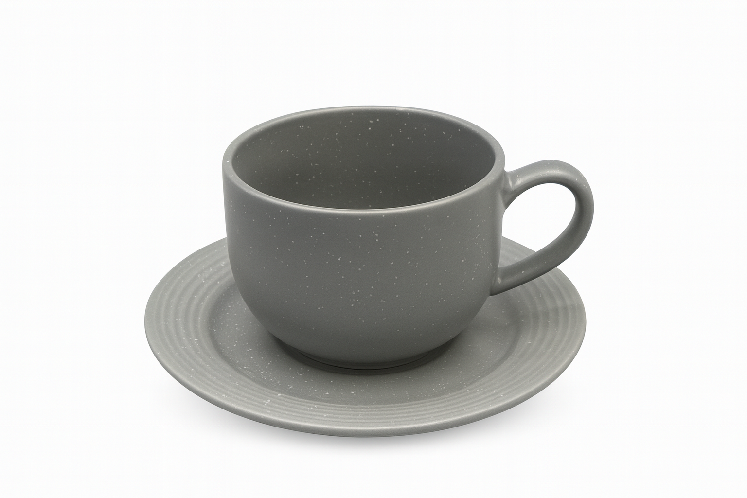 Set de taza y platillo de porcelana | 220 ml – 6 piezas