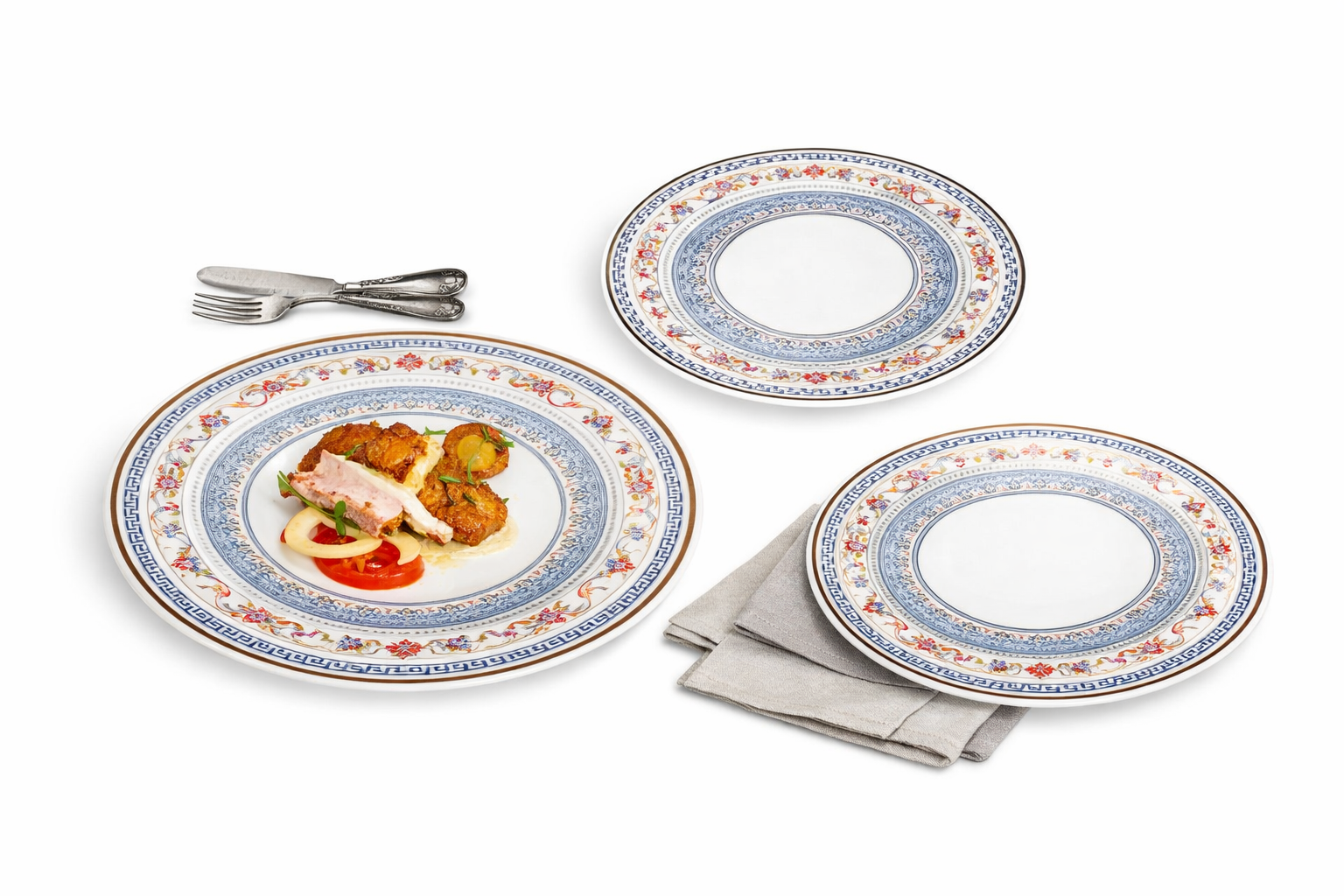 Juego de platos y bowls de 18 piezas