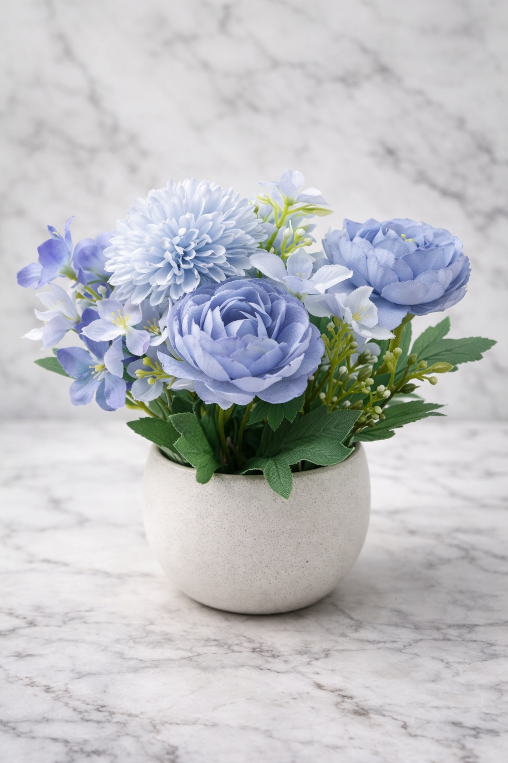 Maceta Decorativa con Flores Artificiales