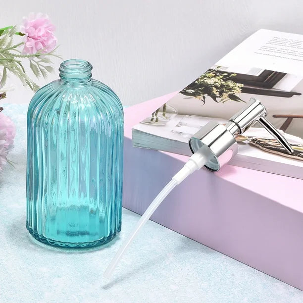 Dispensador de Jabón de Vidrio Texturizado Premium