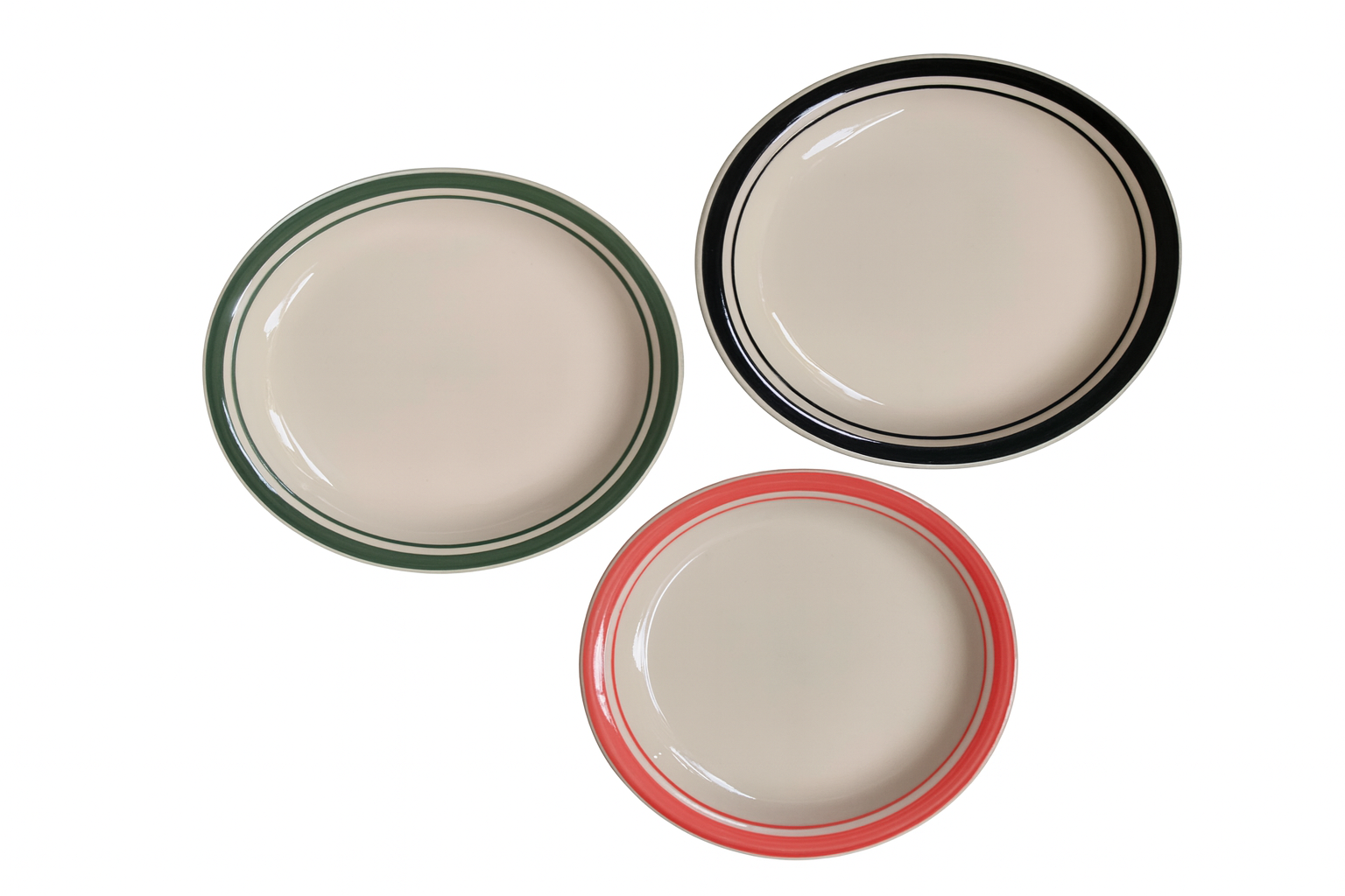 10.5" Plato con borde de color