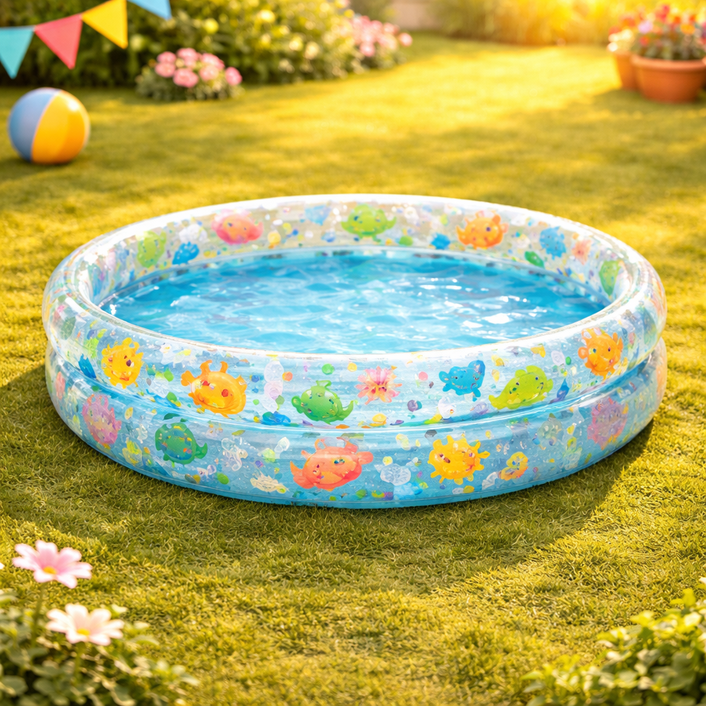 Chapuzón de Diversión! Piscina Inflable para Pequeños Aventureros