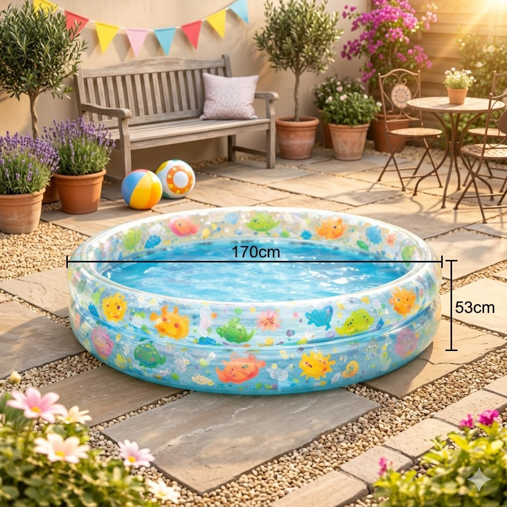 Chapuzón de Diversión! Piscina Inflable para Pequeños Aventureros