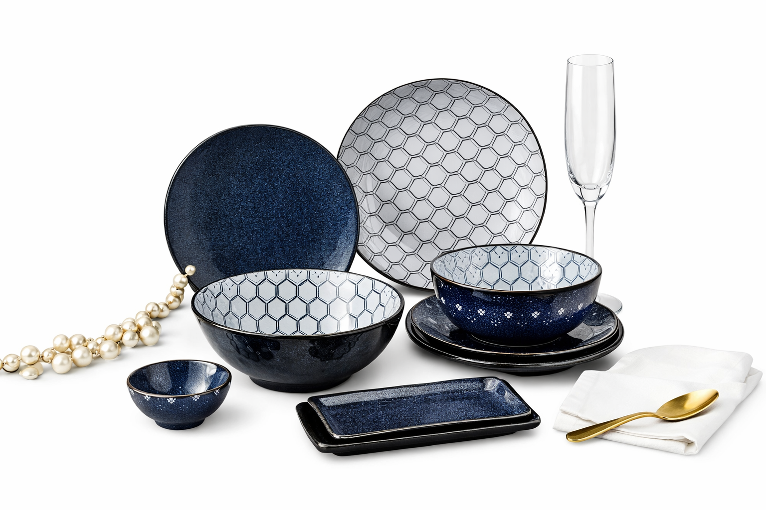 1 Juego de platos y bowls