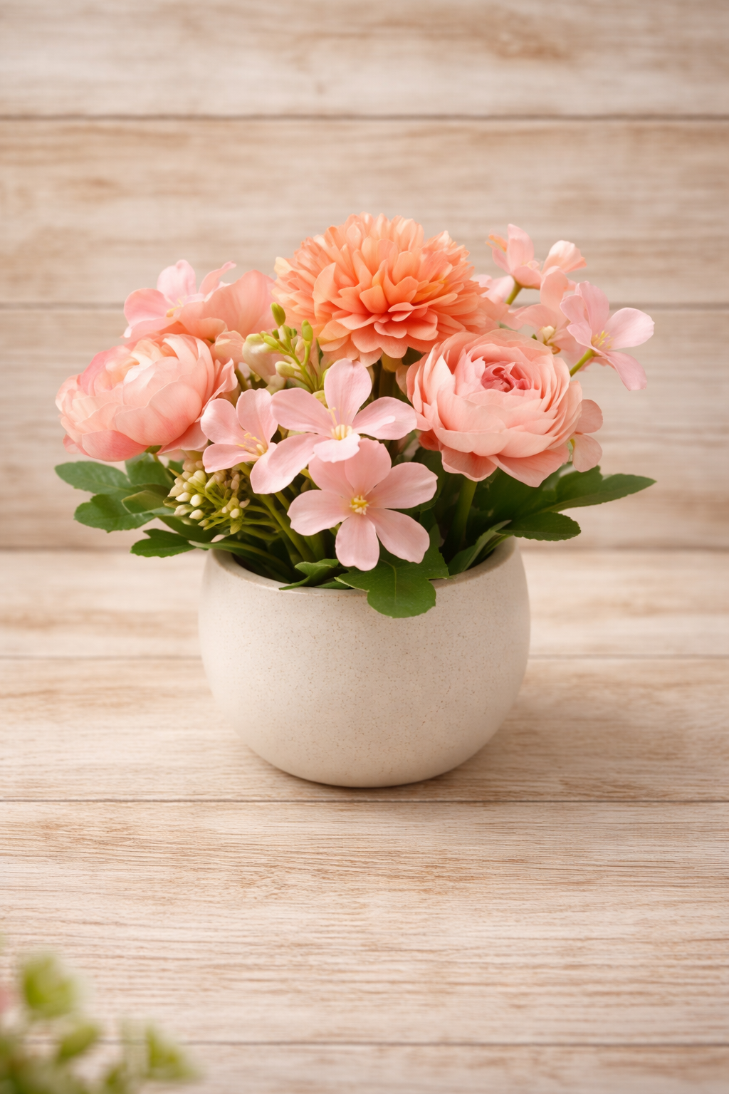 Maceta Decorativa con Flores Artificiales