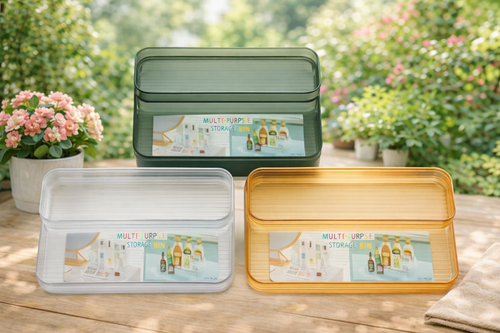 Bandeja Organizadora para Casa– Plástico Multiuso | 26 × 23.5 × 10 cm