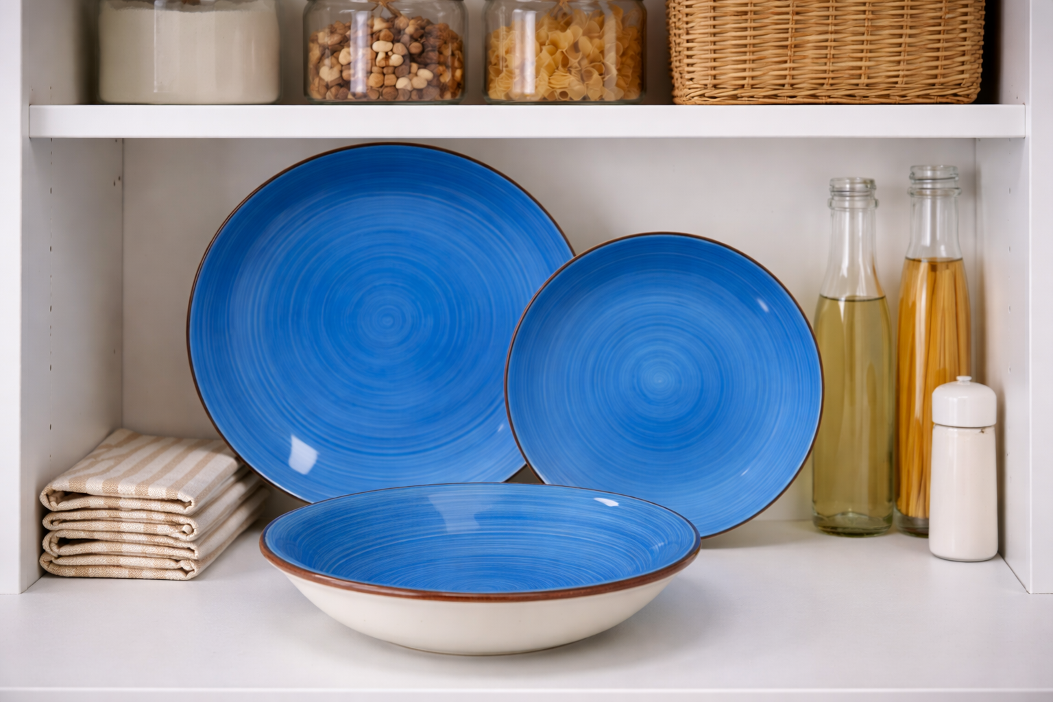 Set de plato y bowl de ceramica variedad