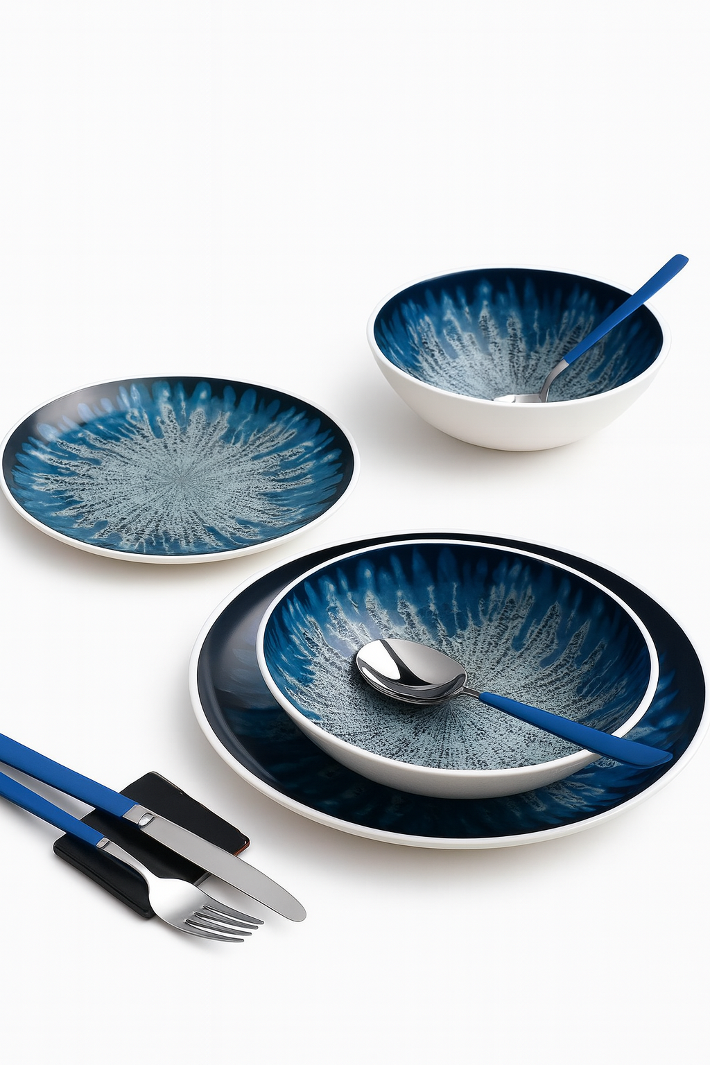 Set de platos ceramica de 24 piezas