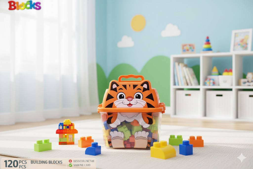 Juguete de Bloques de Plástico de gatito
