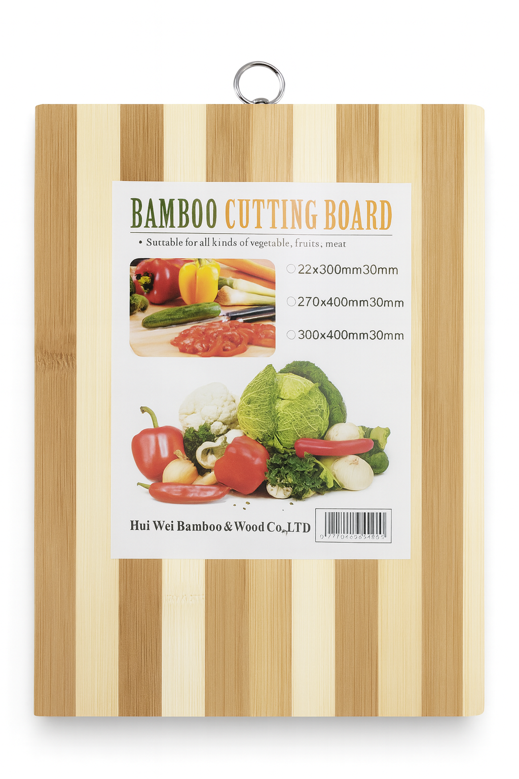 Tabla para picar de bambu 24*34*1.4