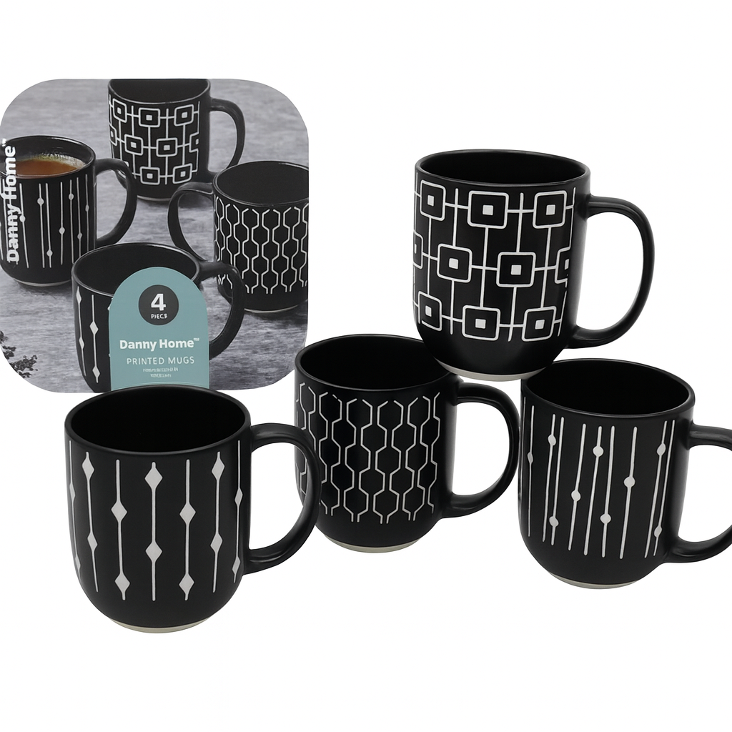 Set de tazas de porcelana | 400 ml – 4 piezas