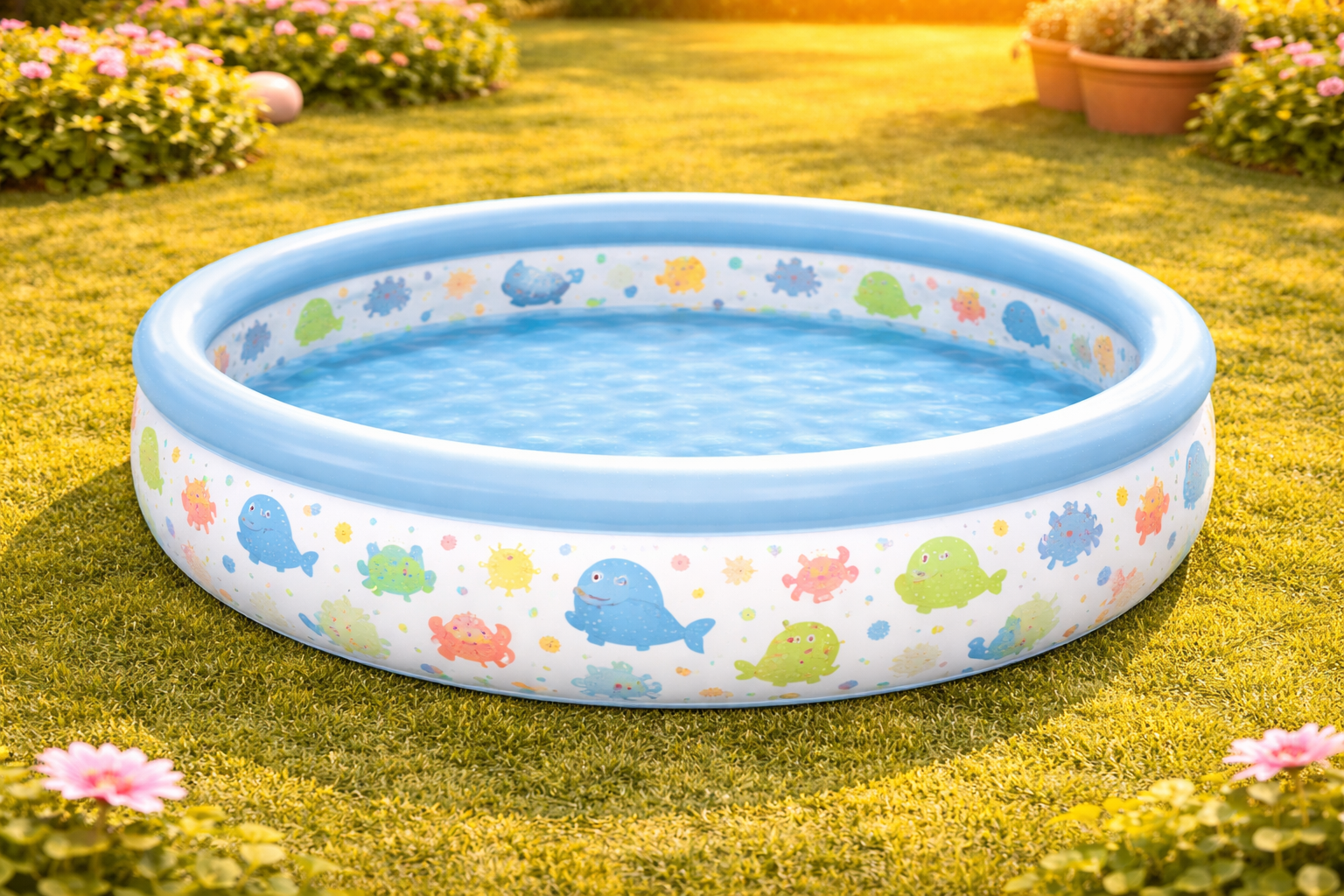 Oasis Infantil de Verano: Espacio de Juego y Frescura