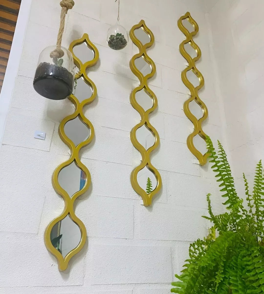 Set de Espejos Decorativos Gota DO – Color Champán | Juego de 3