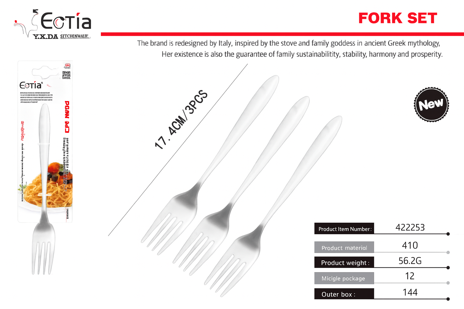 Juego de Tenedores 3 Piezas – Elegantes, Resistentes y Funcionales