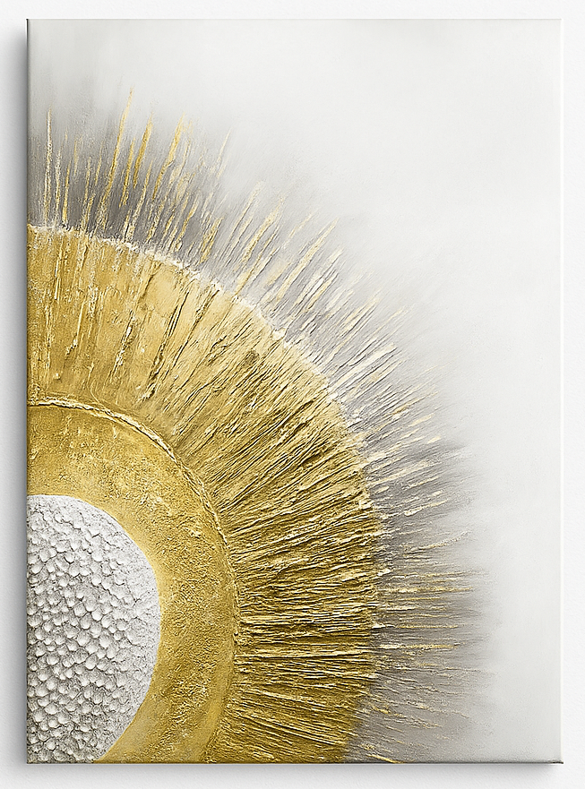 Cuadro Decorativo Abstracto Dorado – Arte Moderno de Alto Impacto