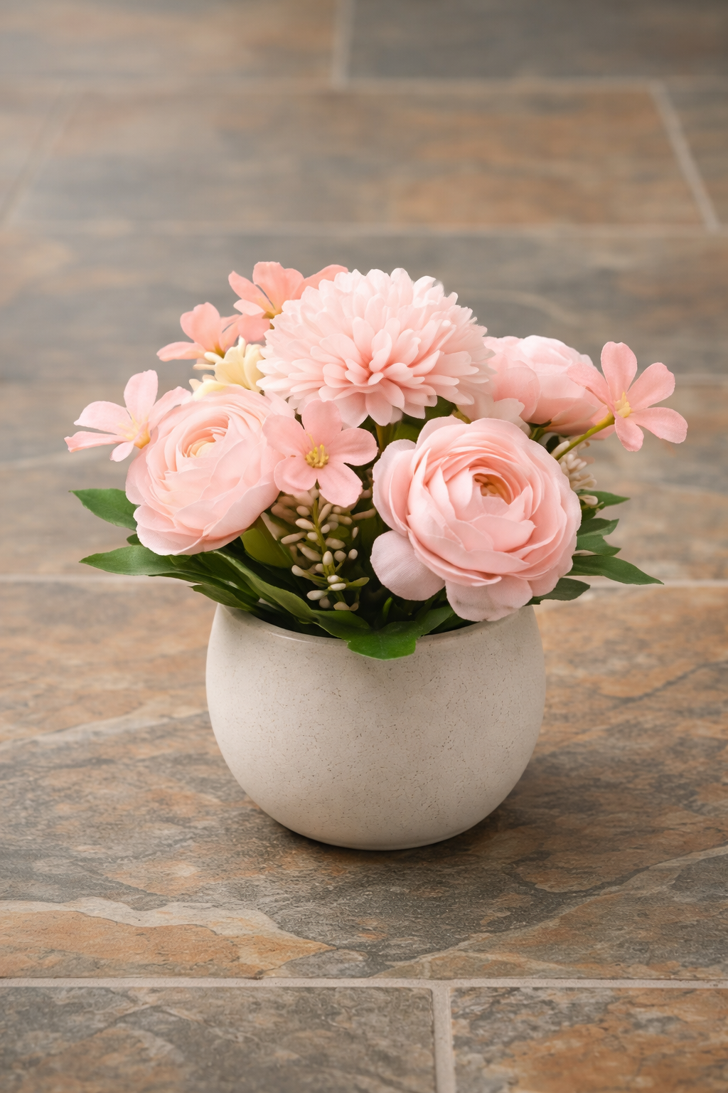 Maceta Decorativa con Flores Artificiales