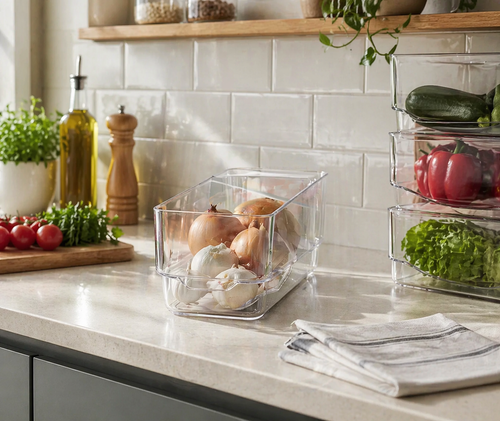Bandeja Organizadora– Plástico para Hogar | 40 × 27 × 21.5 cm