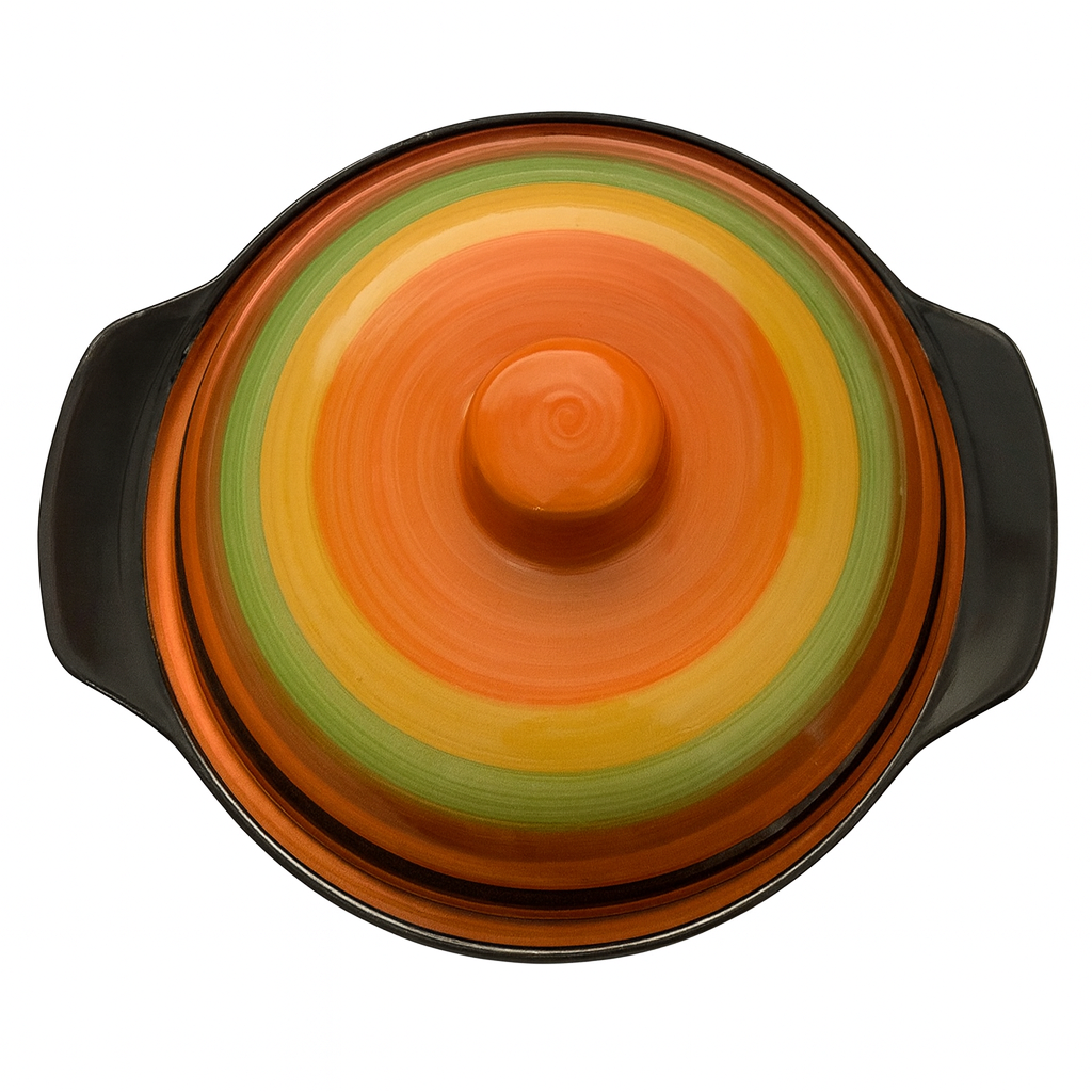 Bowl de ceramica con tapa