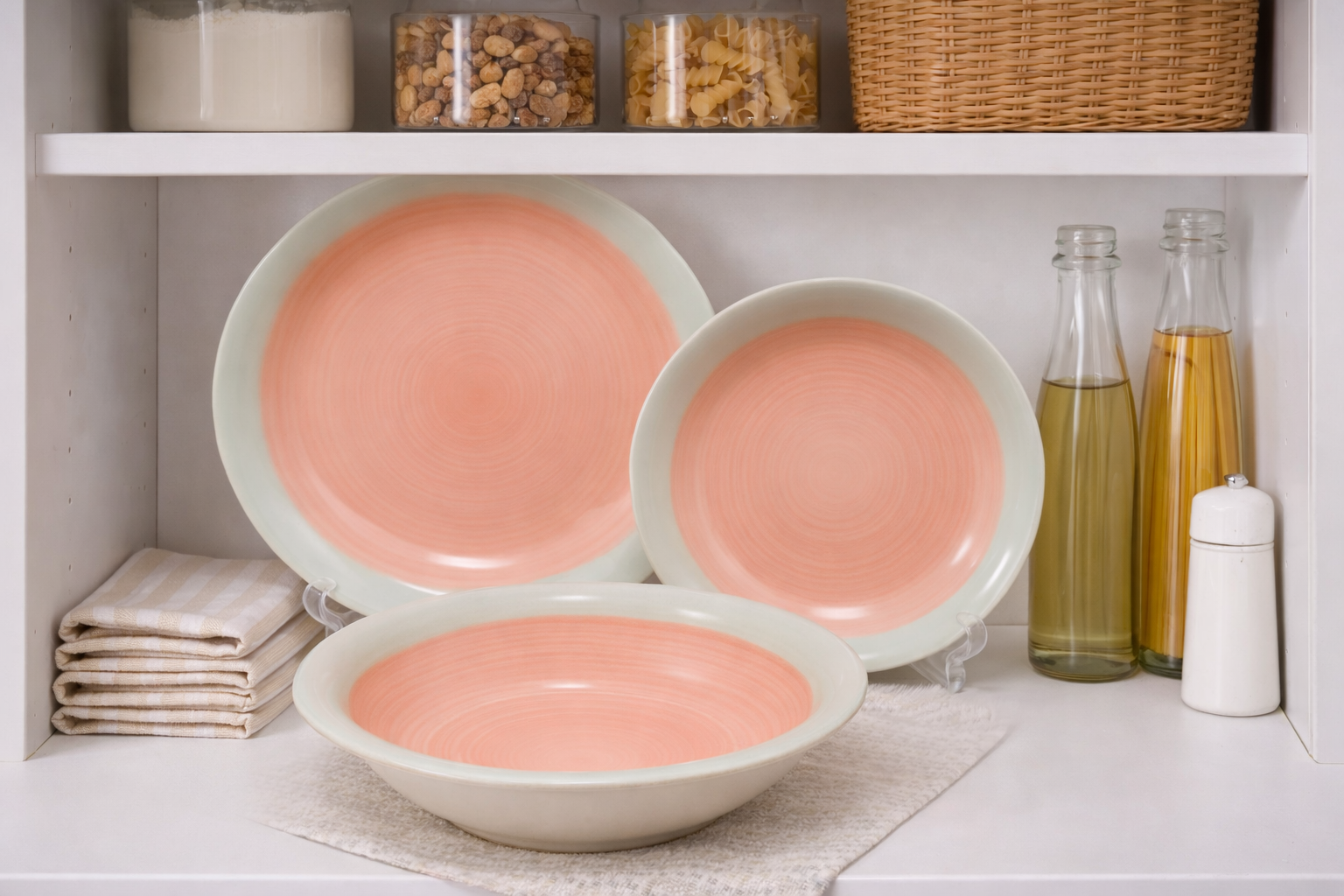 Set de plato y bowl de ceramica variedad