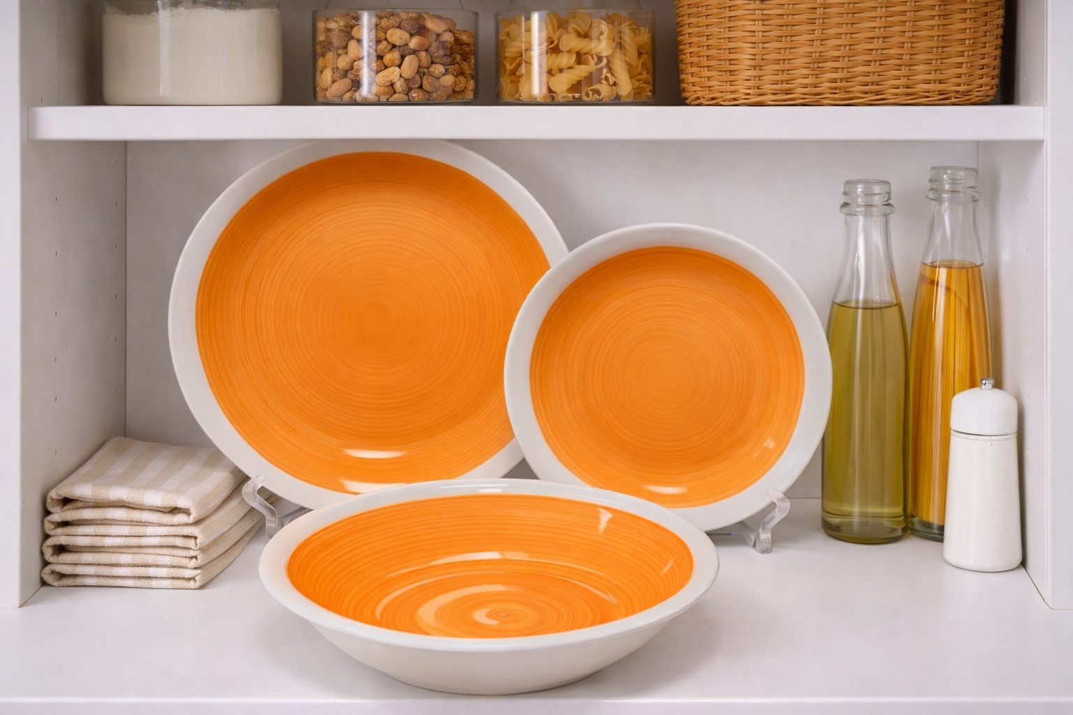 Set de plato y bowl de ceramica variedad
