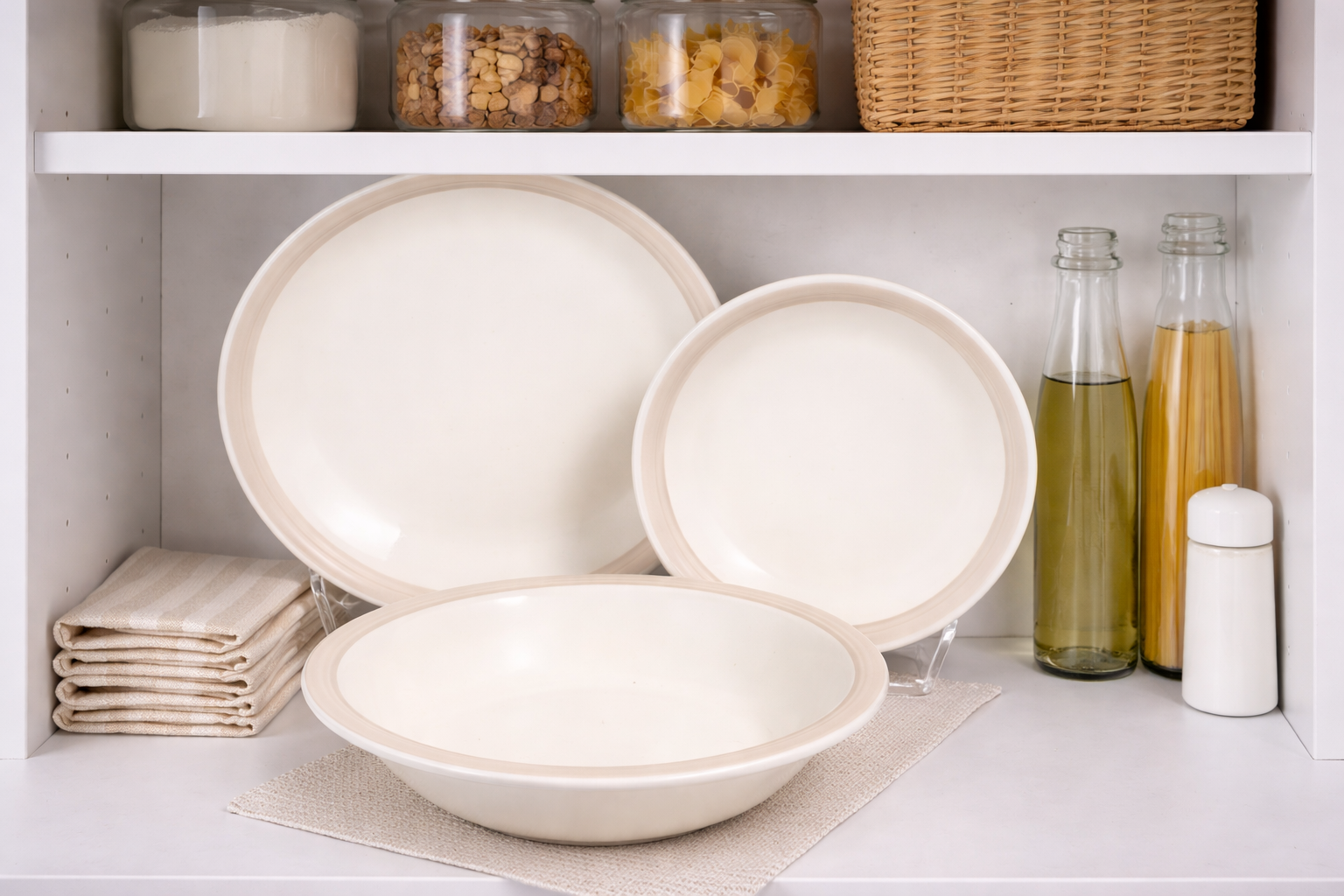 Set de plato y bowl de ceramica variedad