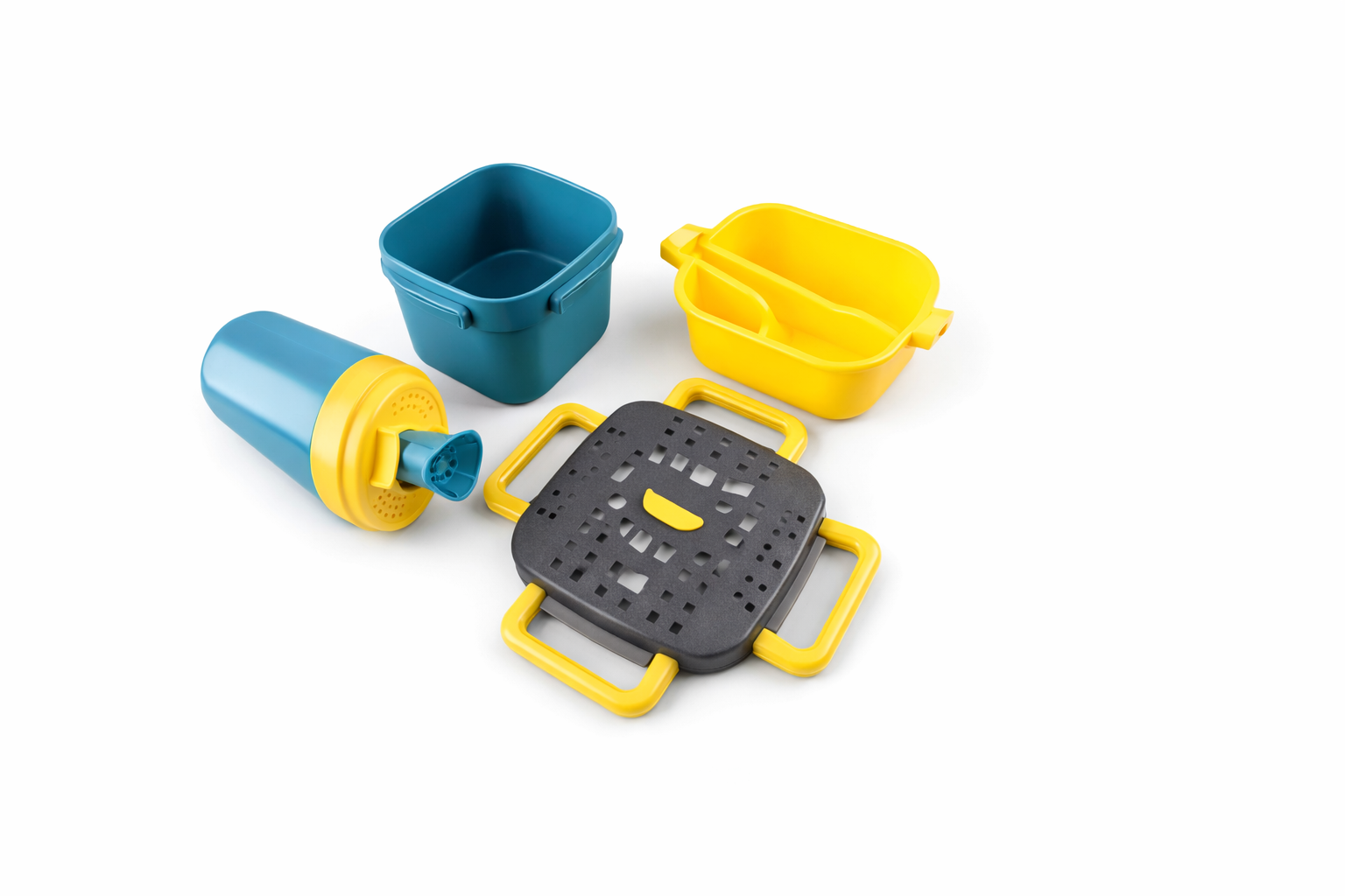 Lonchera doble cuadrada