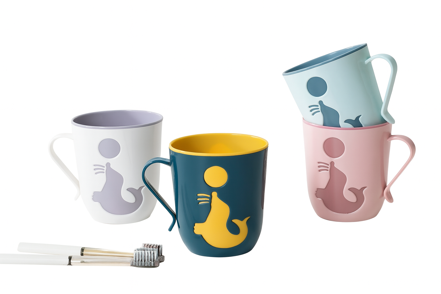 Taza plastica para cepillo de diente