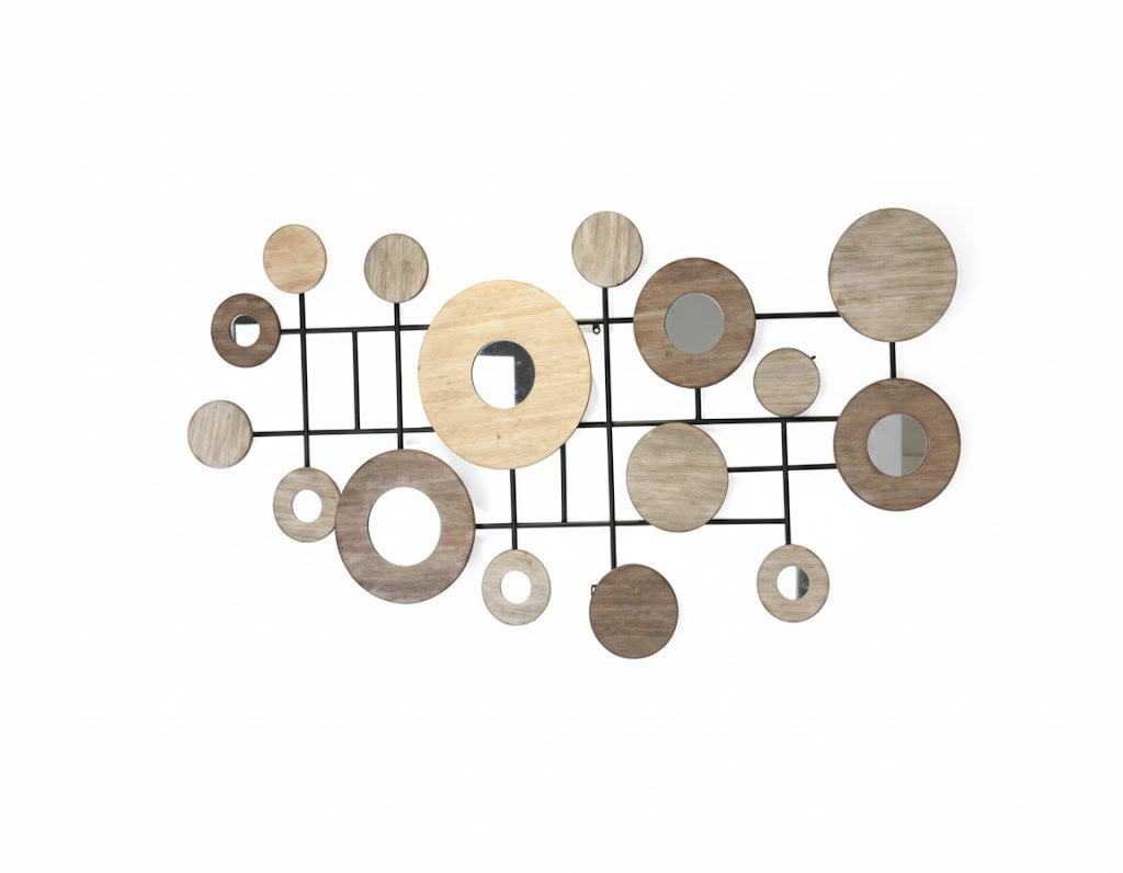 ADORNO METÁLICO PARA DECORACIÓN DE PARED  – Grande, Moderno y Súper Resistente