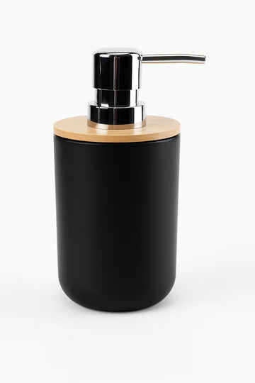 Dispensador de Jabón Líquido con Tapa de Bambú