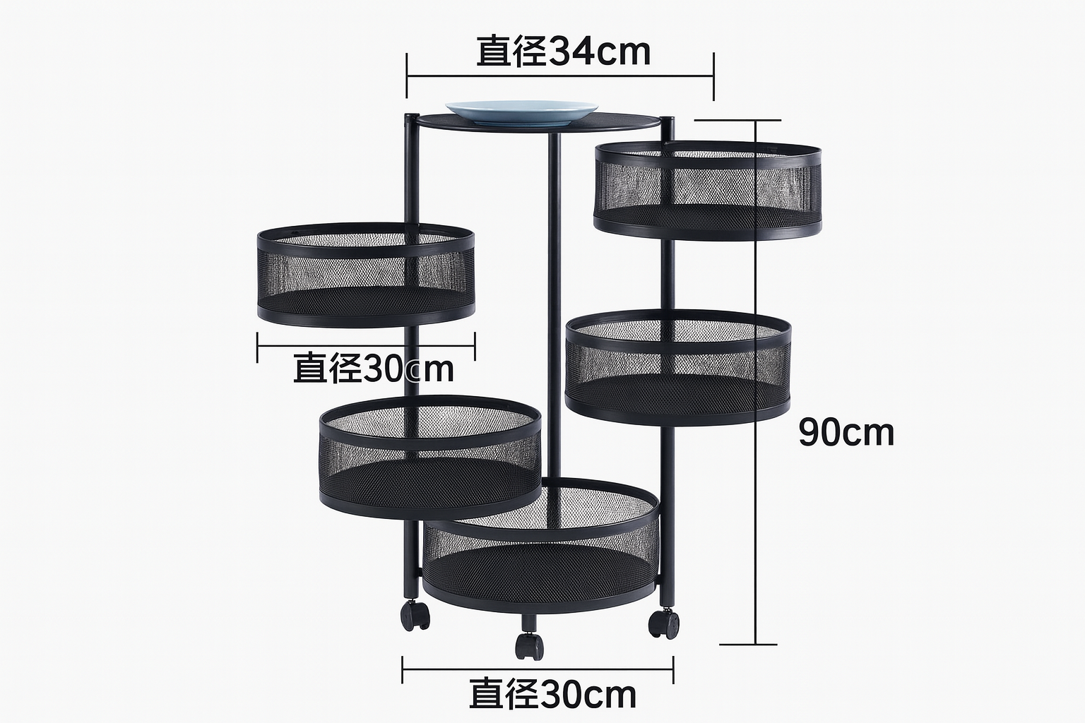 Estante de Metal para Cocina