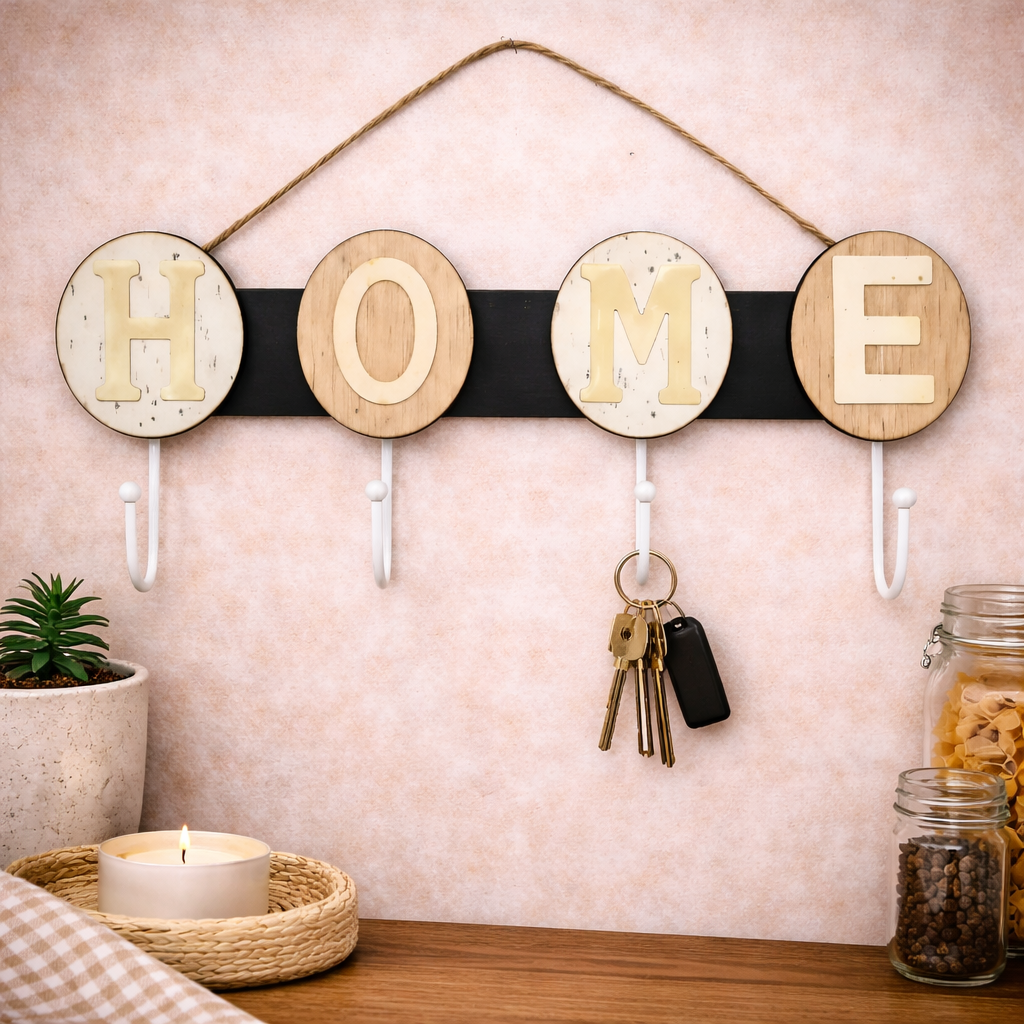 Rótulo colgante de madera decorativo