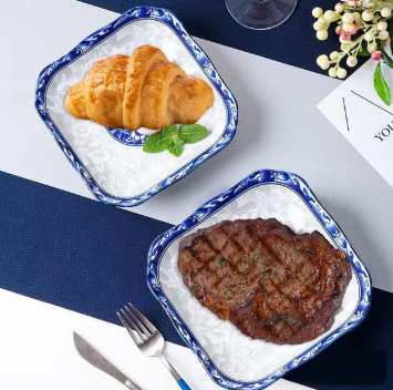 9.25'' Plato cuadrado