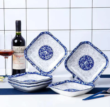 9.25'' Plato cuadrado