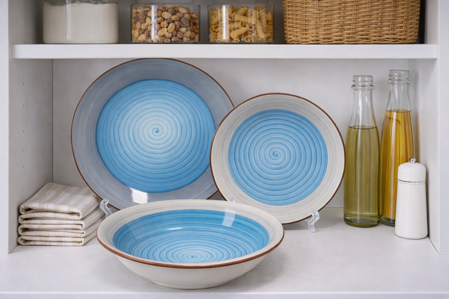 Set de plato y bowl de ceramica variedad