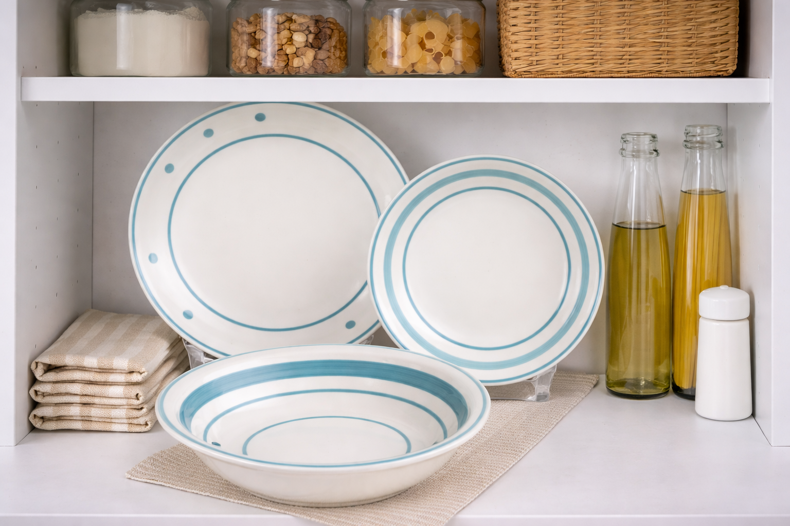 Set de plato y bowl de ceramica variedad