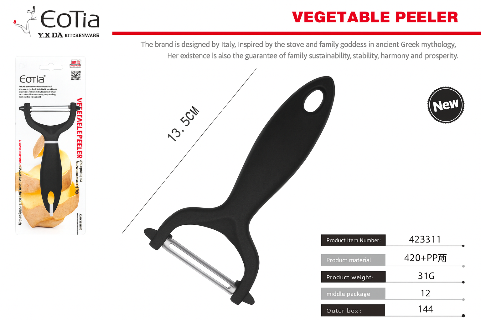 Pelador de Frutas Manual – Práctico, Preciso y Ergonómico