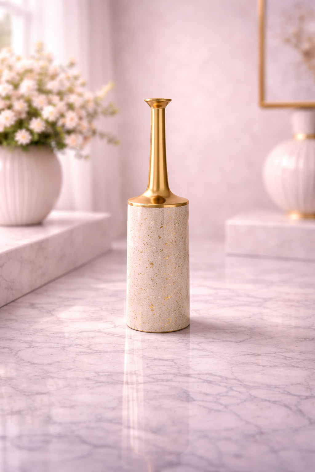 FLORERO DE METAL ESTILO MINIMALISTA