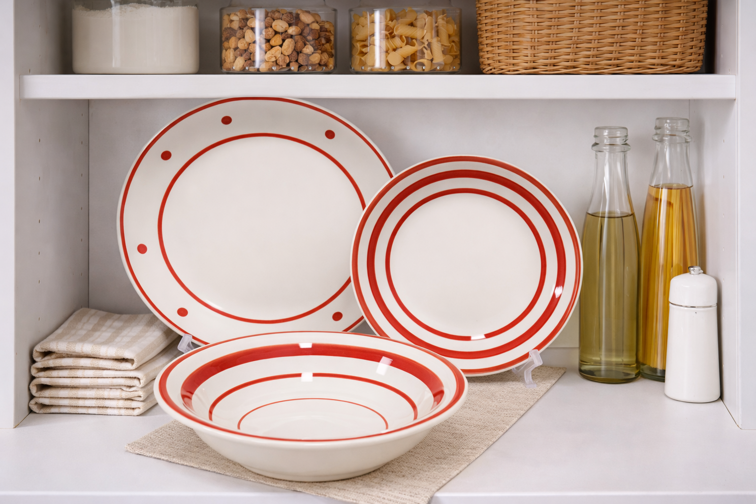 Set de plato y bowl de ceramica variedad