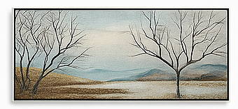 Cuadro Decorativo Panorámico de Naturaleza &amp; Arte Contemporáneo – Estilo Moderno 