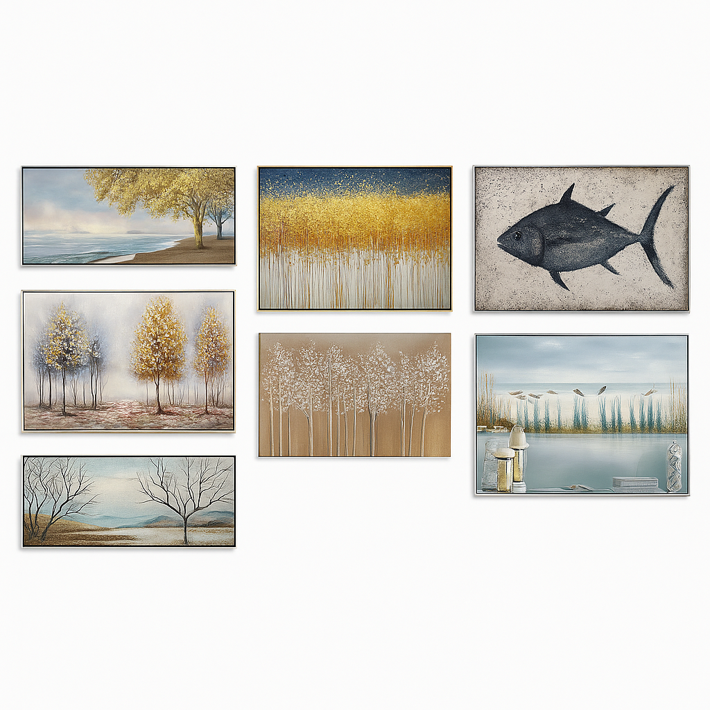 Cuadro decorativo modelo 60×120 cm, diseño moderno para decoración de interiores