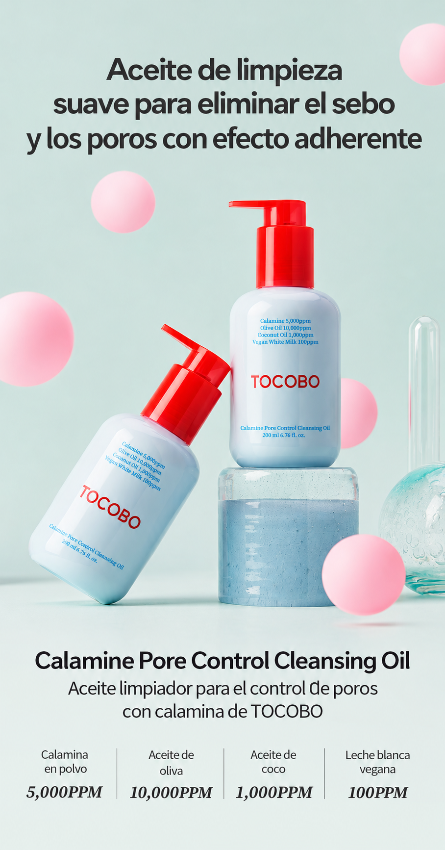 [ TOCOBO ]🌸✨ CALAMINE PORE CONTROL CLEANSING OIL – 200 ml ✨🌸