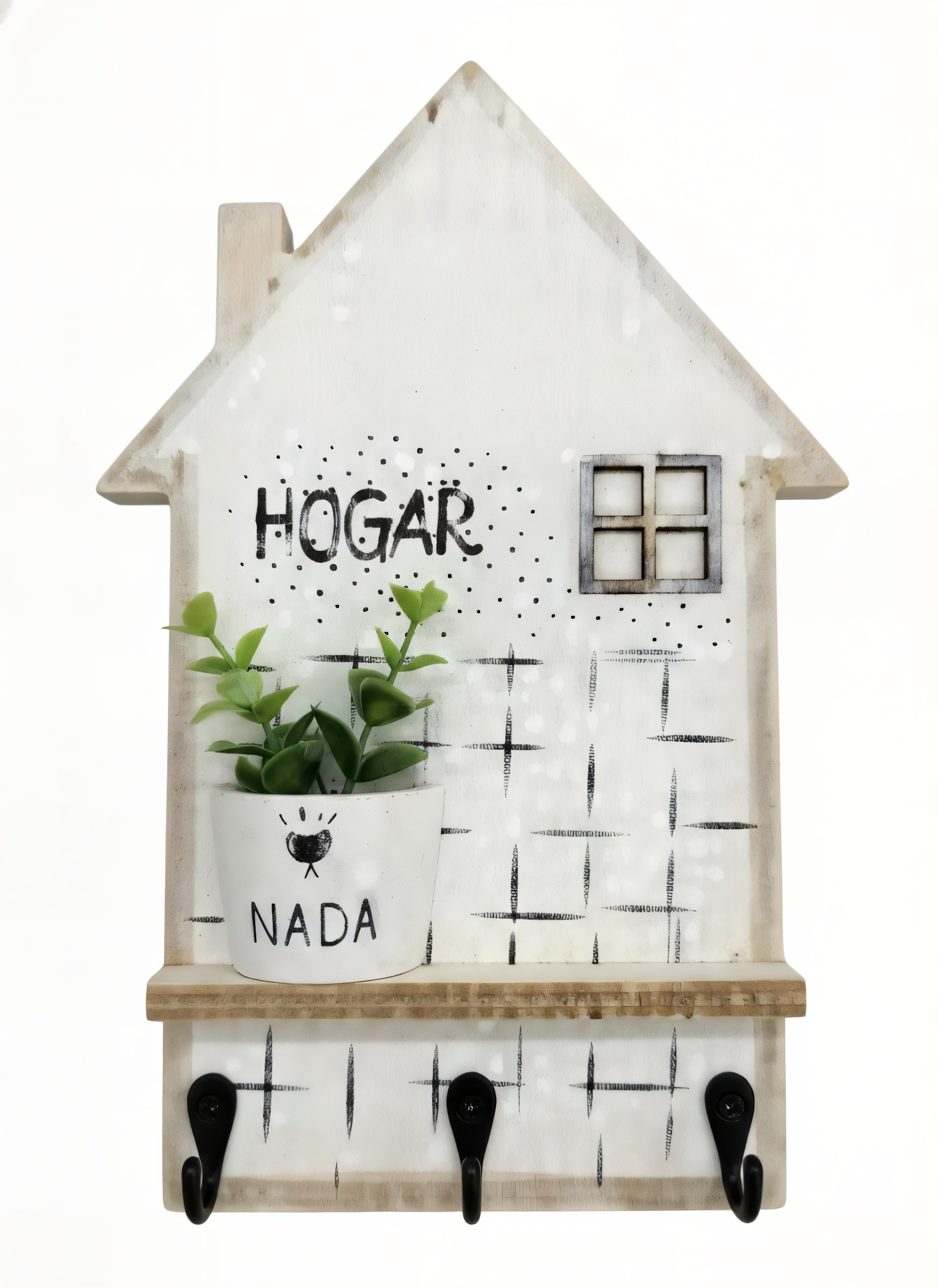 Rótulo colgante de madera decorativo