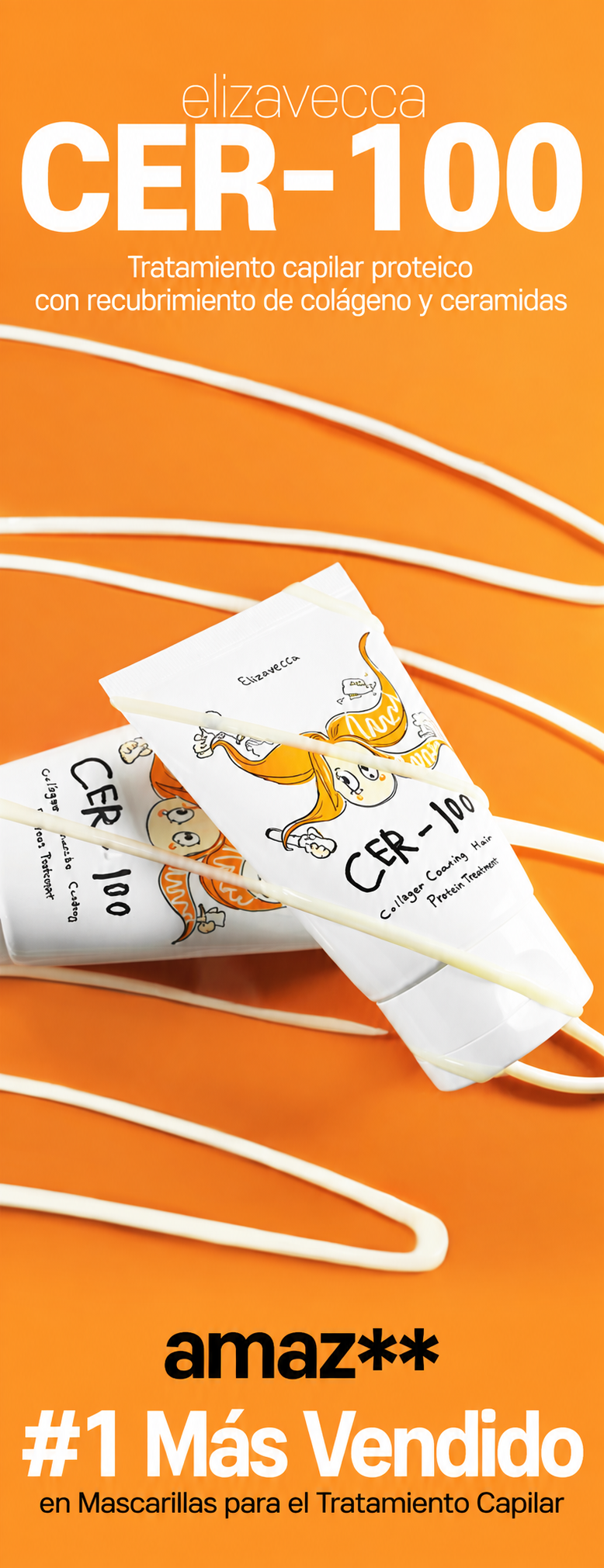 [ Elizavecca ] Cer-100 Collagen Coating Hair Protein Treatment ✨💛