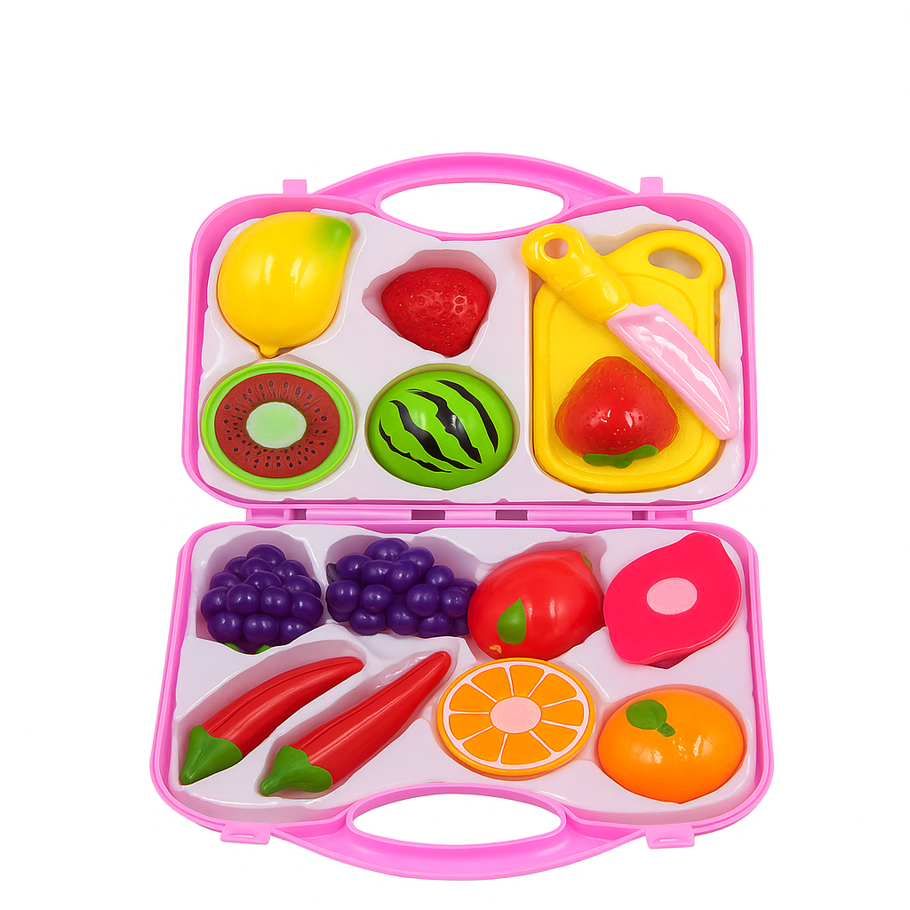 Juguete de frutas de plástico para niños – juego educativo y divertido