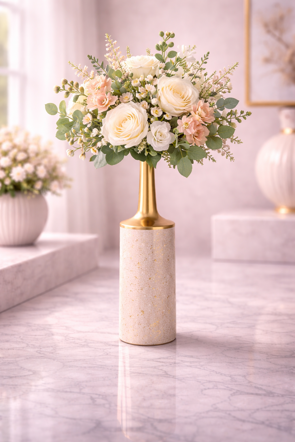 FLORERO DE METAL ESTILO MINIMALISTA