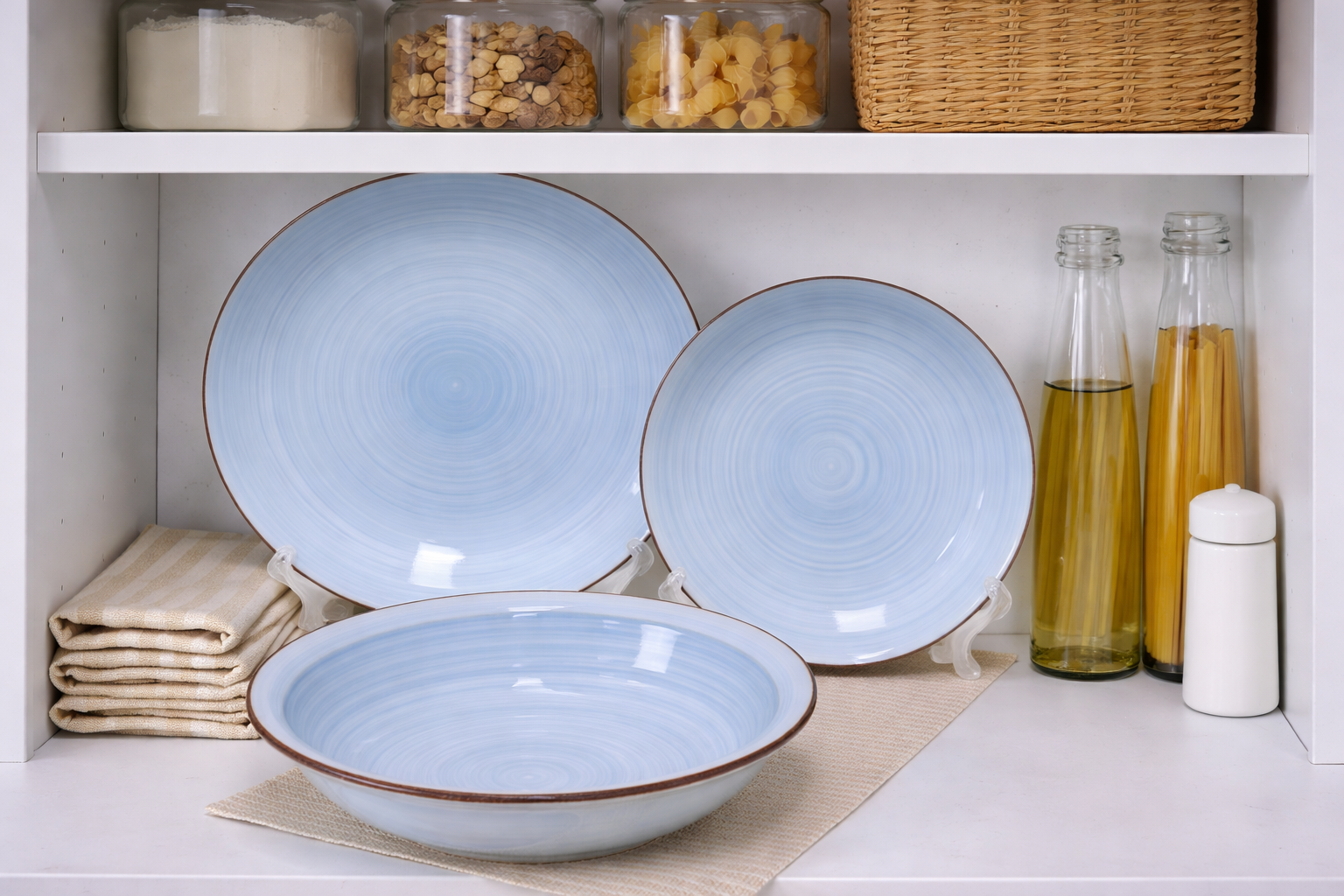 Set de plato y bowl de ceramica variedad