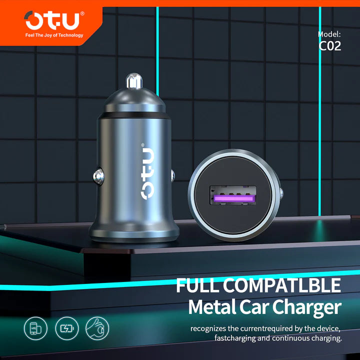 Cargador para Auto Plata con Doble USB – Carga Práctica y Elegante