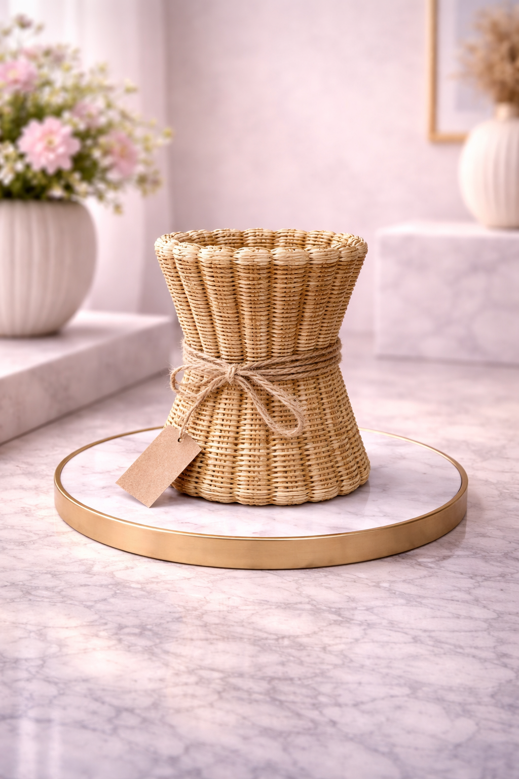 FLORERO DECORATIVO COMPACTO ELEGANTE