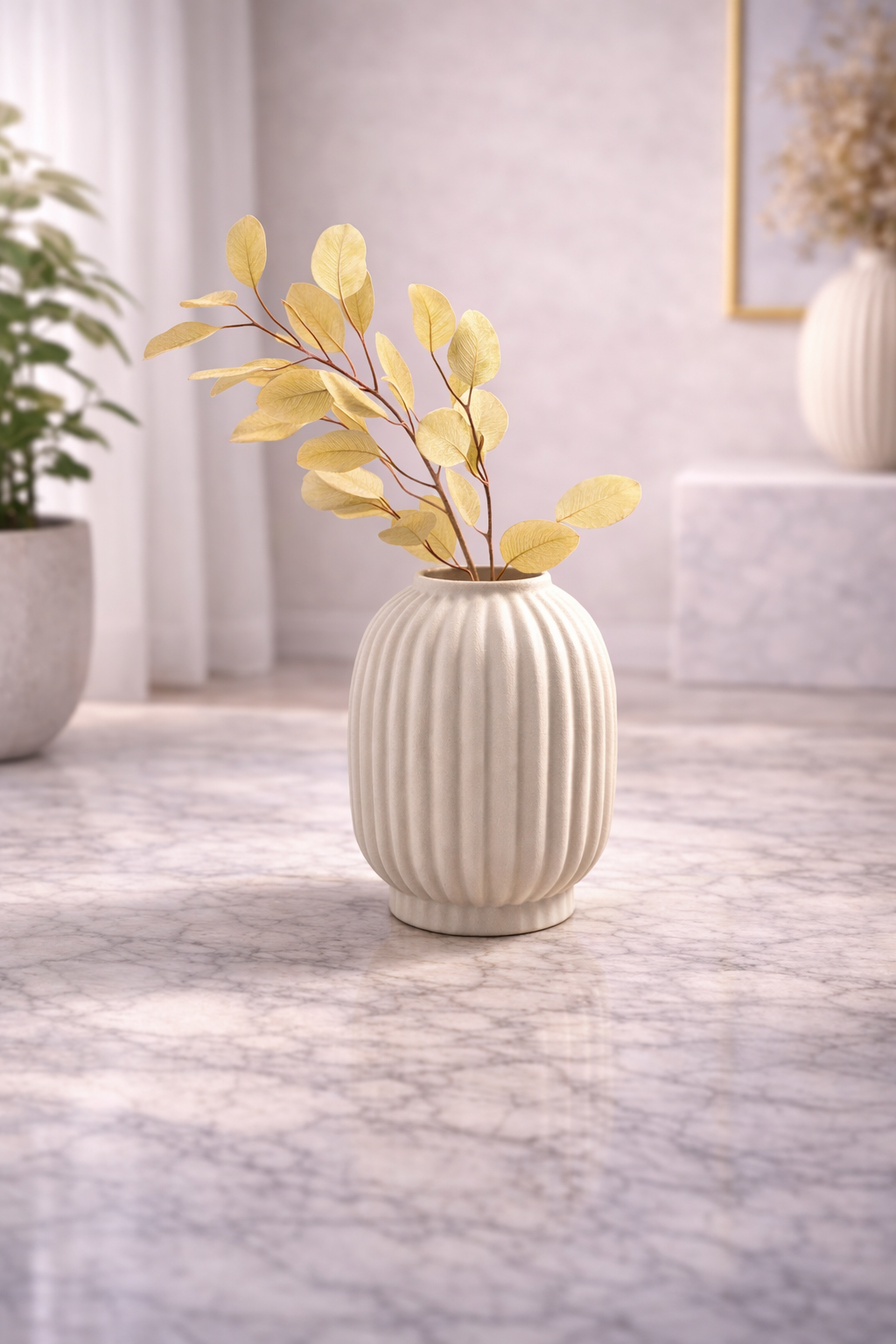 Florero Cerámica Minimalista – Elegancia Moderna